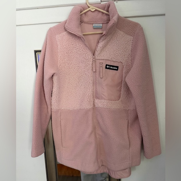 Columbia Jackets & Blazers - Columbia Light Pink Sherpa Jacket